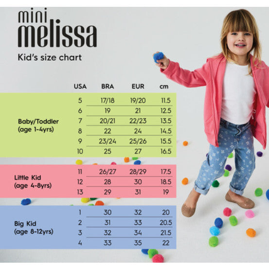 Mini Melissa Kids Rainboot + Fabula, Caramel & Lilac & Red