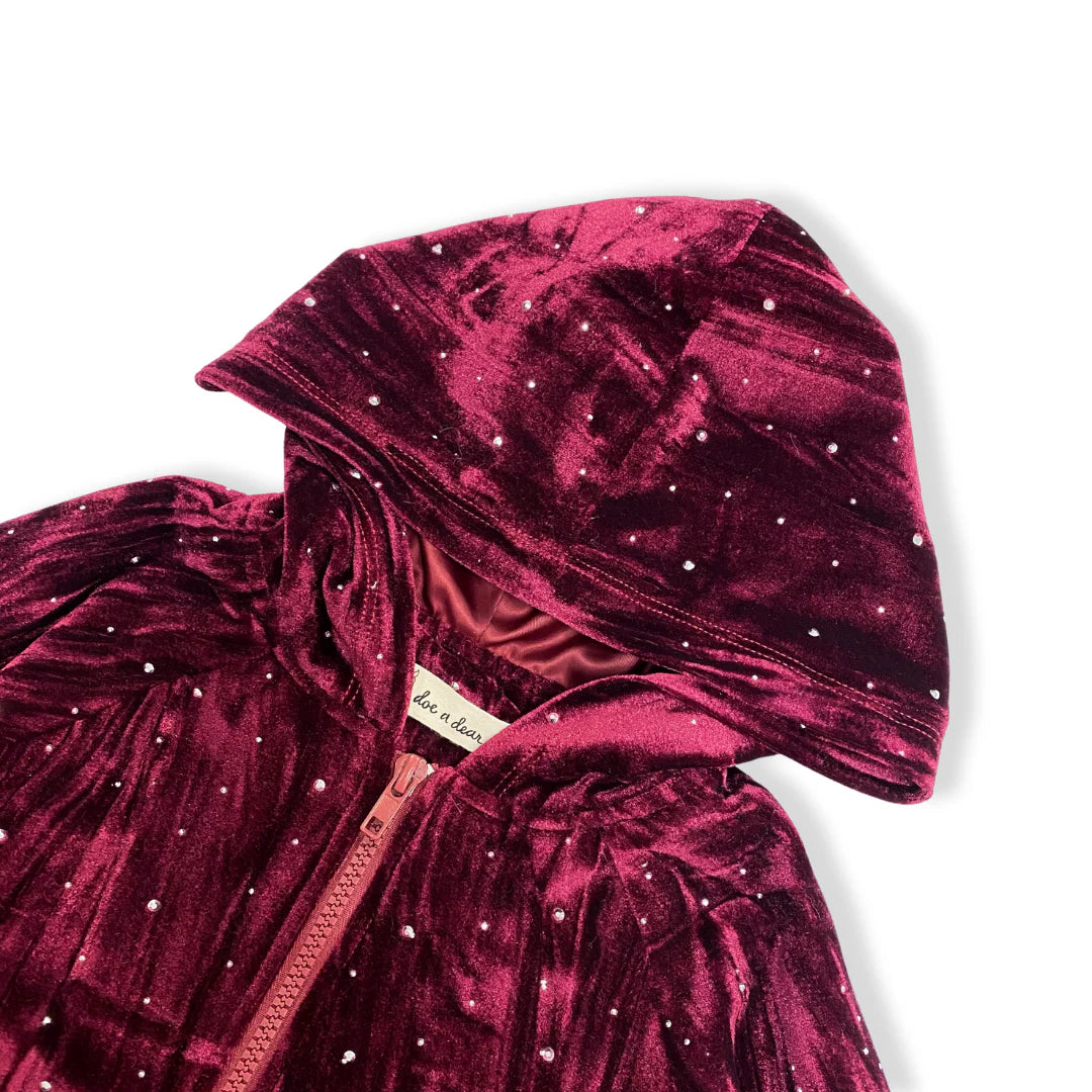 Doe A Dear Ruby Red Hoodie