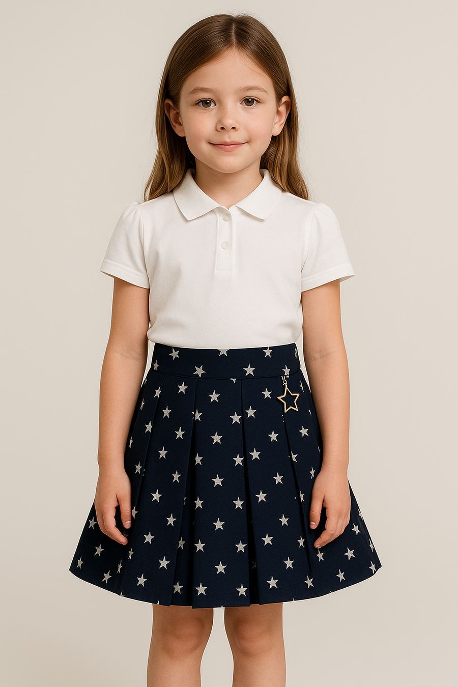 MaMa Luma Navy Stars Skirt