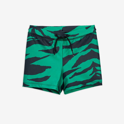 Pantalones de baño de tigre verde