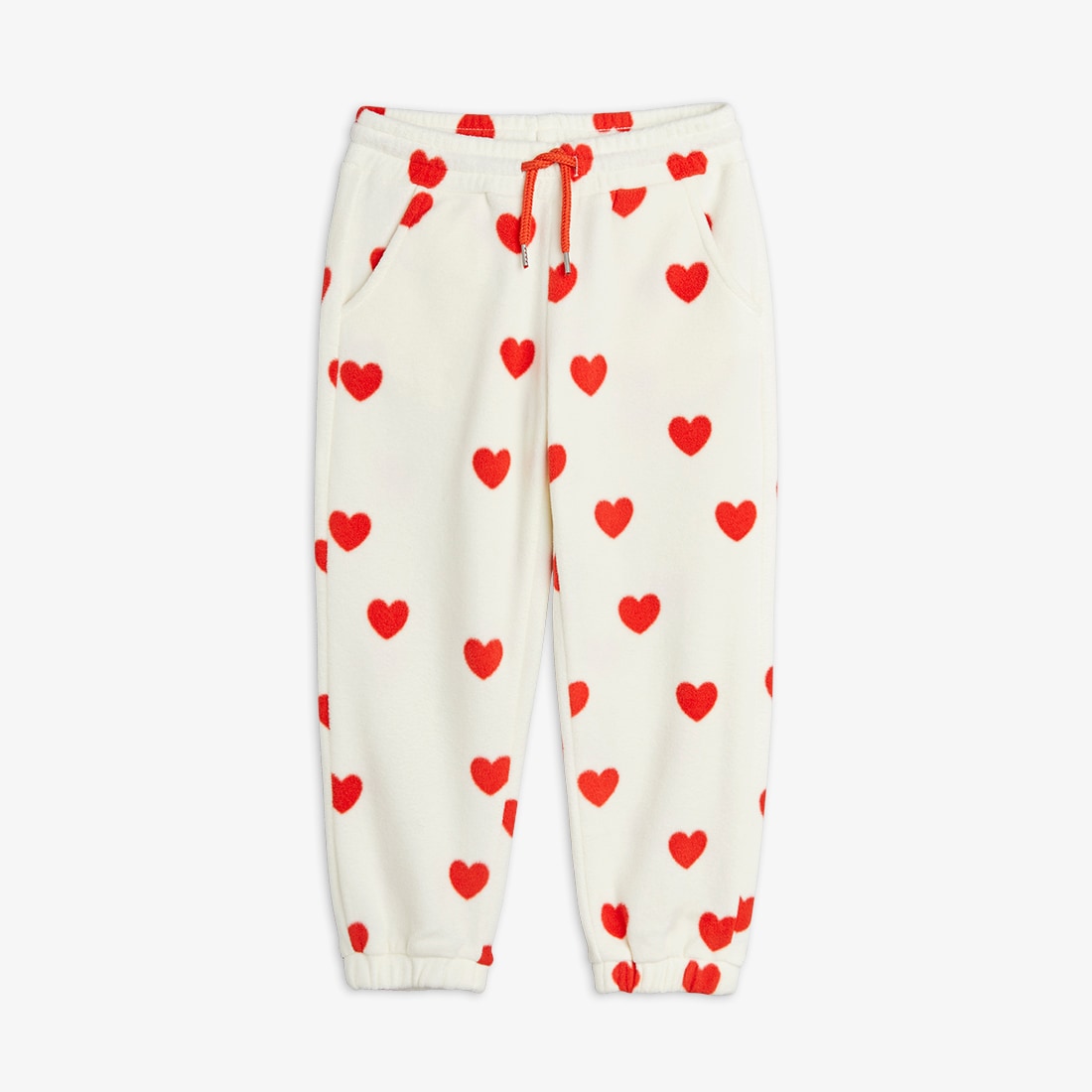 Pantalón mini corazón blanco roto