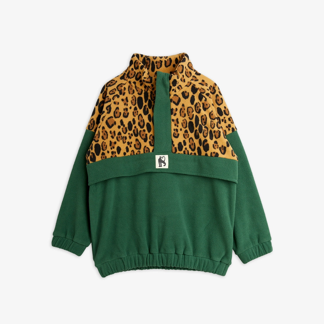 Mini Green Fleece Zip Pullover