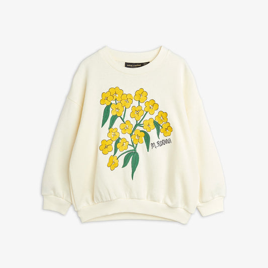 Sudadera Mini Flores Alphine Blanco Roto