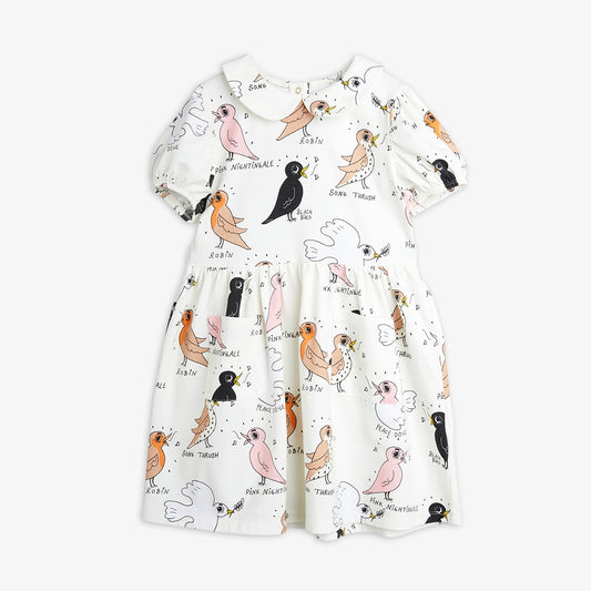 Fustan Mini Birdswatching Puff Sleeve