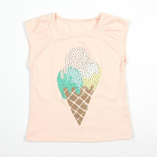 CAMISETA DE HELADO ROSA DOE