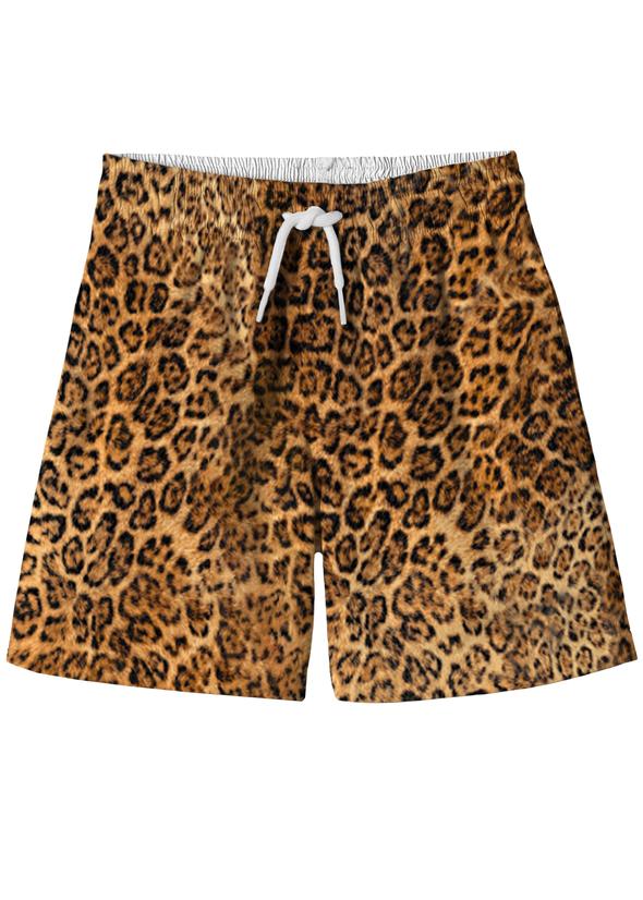 Stella Cove cheetah boy shorts with stripe