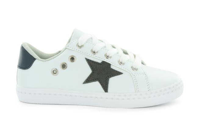 Mia Star Lace Sneaker White/Grey
