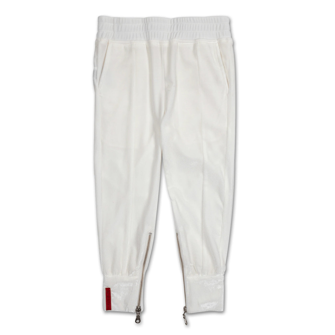 White Velour Sweatpant