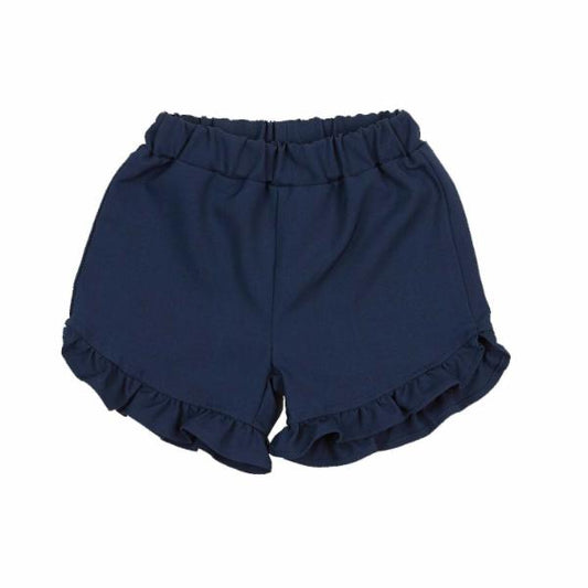 NAVY RUFFLE SHORT DOE