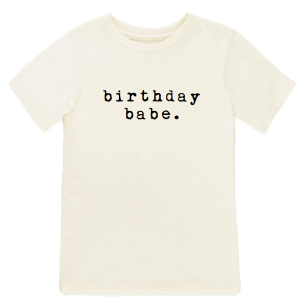 CAMISETA ORGÁNICA BEBÉ CUMPLEAÑOS