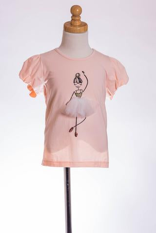 BLUSH BALERINA TEE ML