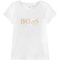 Camiseta con logo dorado de Hugo Boss