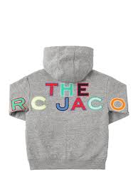 Cremallera con logo multicolor gris de Marc Jacobs