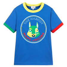 Camiseta azul con mascota de Marc Jacobs