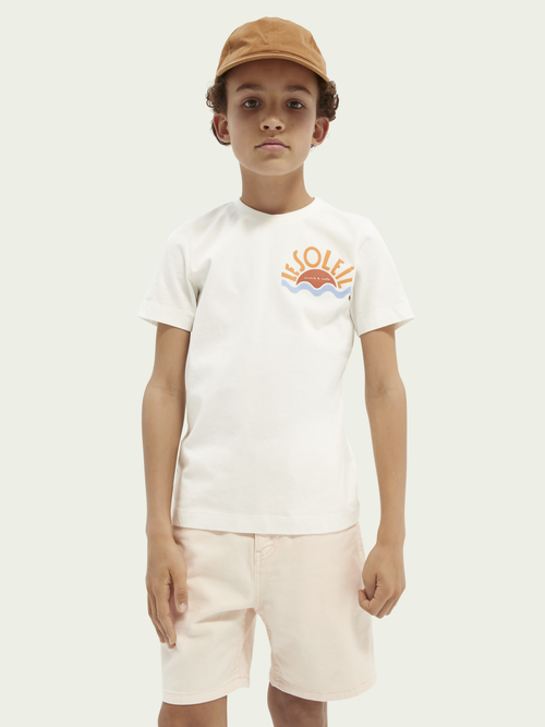 Camiseta blanca de Scotch &amp; Soda con ilustraciones